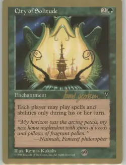 City of Solitude Vintage LP Non-Foil Visions World Championships MTG - Image 1