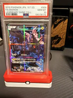 2015 POKEMON JPN 1st ED FA/Zekrom Legendary Shine Collection PSA 10 GEM MINT - Image 1