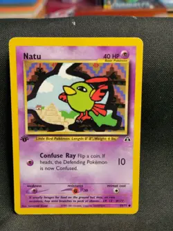 Pokemon - Natu 59/75 - 1st Edition Neo Discovery - Lp - Image 1