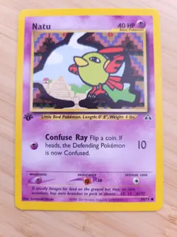Pokemon TCG Natu Neo Discovery 59 Regular 1st Edition Common - Image 1