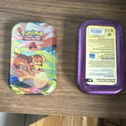 Pokemon TGC dachsbun mini tin empty. ( great for storage! - Image 4