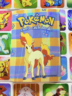 Pokemon 151 Vintage Pocket Monsters Vending HOLO Prism Sticker 2000 Nintendo - Image 2