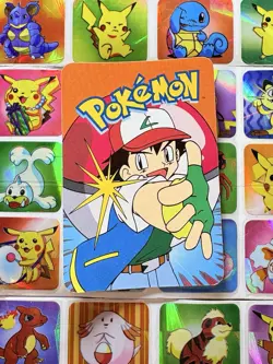 Pokemon 151 Vintage Pocket Monsters Vending HOLO Prism Sticker 2000 Nintendo - Image 5