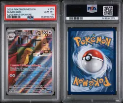 2025 POKEMON MEG EN-MEGA EVOLUTION ILLUSTRATION RARE #153 GUMSHOOS PSA 10 - Image 3