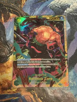 One Piece Wings of the Captain RORONOA ZORO OP06-118 Secret Rare TCG English - Image 1