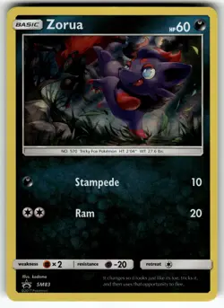 Zorua SM83 SM Promos NM Pokemon Card TCG - Image 1