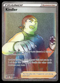 Pokemon Cards Kindler 179/172 Brilliant Stars Rare Rainbow NM - Image 1