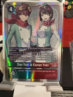 BT24-085 Dan Yuki & Kanan Yuki Digimon Time Stranger Card Game SR - Image 1