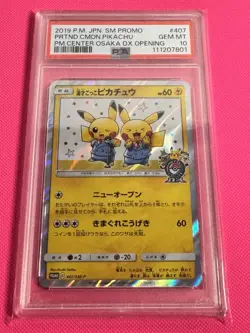 PSA10 Pretend Comedian Pikachu Promo 407/SM-P Osaka DX Pokemon Card Japanese - Image 1