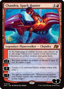 Chandra, Spark Hunter *** Prerelease FOIL *** - MTG DFT Aetherdrift - NM/MINT - Image 1