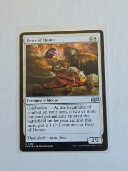 Pests of Honor - Wilds of Eldraine - LP - Uncommon - Creature - Image 1