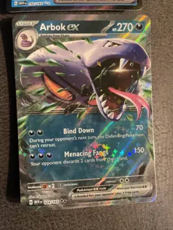 Arbok Ex and Zapdos Ex Full Art Ultra Rare- 2 Pokemon Cards 151 Set NM - Image 2