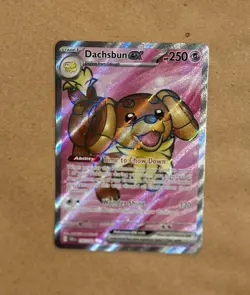 Pokemon TCG | Dachsbun ex 160/142 Sv07: Stellar Crown Holo Pack Fresh NM - Image 1