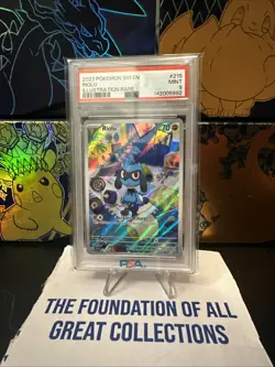 2023 Pokemon SVI EN 215 Riolu Illustration Rare PSA MINT 9 - Image 1