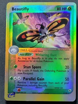 Beautifly 2/109 Reverse Holo Ruby & Sapphire Pokemon TCG Lightly Played - Image 1