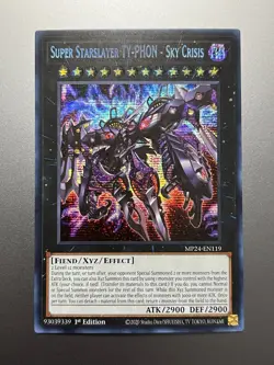 Yugioh - Super Starslayer TY-PHON - Sky Crisis Prismatic Secret Rare MP24-EN119 - Image 1