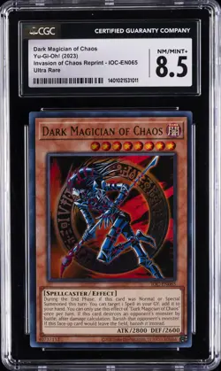 2023 YU-GI-OH! INVASION OF CHAOS REPRINT DARK MAGICIAN OF CHAOS CGC 8.5 - Image 1