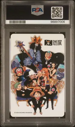 2015 ONE PIECE WANTED POSTER PLAYING CARDS 5 OF CLUBS FRANKY PSA 10 - Image 2