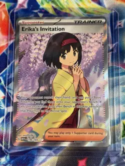 Pokemon TCG Scarlet & Violet 151 Erika's Invitation Card 196/165 - Image 1