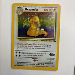 Pokemon Dragonite 4/62 Holo Unlimited Fossil (1999) WOTC Unlimited LP TCG MP - Image 1