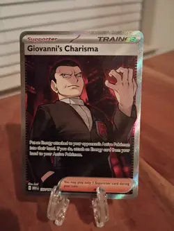 Giovanni's Charisma SR 197/165 Ultra Rare Pokemon Scarlet & Violet 151 - Image 1