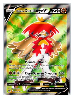 Pokemon TCG - Hisuian Decidueye V (Full Art) - SWSH10: Astral Radiance 173/189 U - Image 1