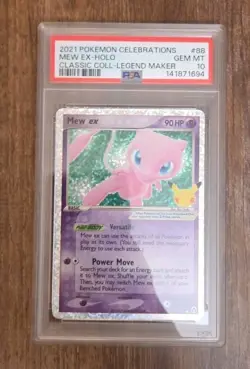 PSA 10 MEW EX 88/92 HOLO CELEBRATIONS CLASSIC COLLECTION POKEMON 😍 - Image 1
