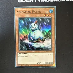 YUGIOH SNOWMAN EATER SUPER RARE AC18-EN008 1ST EDITION - Image 2
