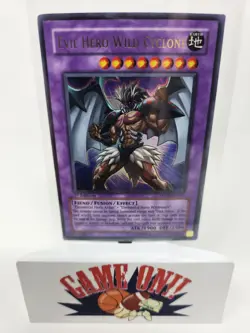YuGiOh Evil Hero Wild Cyclone DP06-EN011 Duelist Pack Ultra Rare 1st Edition NM - Image 1