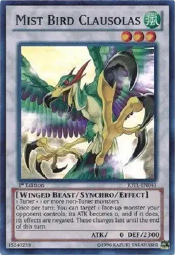 Mist Bird Clausolas - JOTL-EN043 - Super Rare 1st Edition Yugioh - Image 1