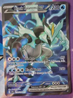 Pokemon Card Black Kyurem EX 218/191 Surging Sparks Full Art Ultra Rare NM-Mint - Image 1