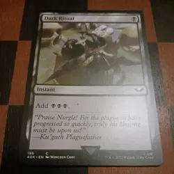 Mtg Dark Ritual NM/M Universes Beyond: Warhammer 40,000 Magic Card - Image 1