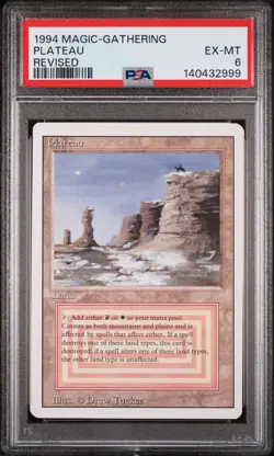 1994 MTG REVISED ED PLATEAU PSA 6 - Image 1