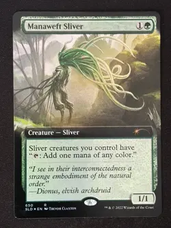 1x MTG Manaweft Sliver (Extended Art, Foil) - Secret Lair Drop Series (SLD) #650 - Image 1