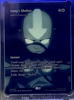 MTG Aang’s Shelter (Teferi’s Protection) 0007 M Foil (Borderless) Avatar TLE NM - Image 1