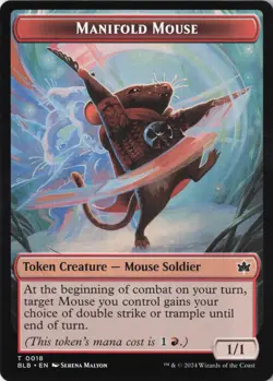 Manifold Mouse Token Bloomburrow #18 MTG BLB NM - Image 1