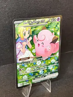 Pokemon TCG Journey Together Lillie's Clefairy EX Holo Card 184/159 - Image 3