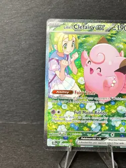 Pokemon TCG Journey Together Lillie's Clefairy EX Holo Card 184/159 - Image 5