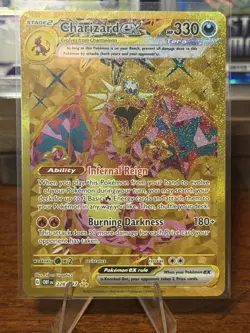 Pokemon Charizard ex 228/197 Obsidian Flames Gold Full Art NM 🔥 - Image 4