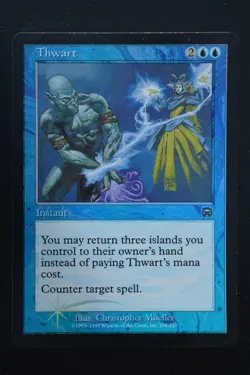 Magic The Gathering MTG THWART FOIL Mercadian Masques MP Moderately Played - Image 1