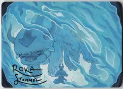 MTG Aang's Iceberg Art Card Gold Signature NM Art Series Avatar Airbender 40 - Image 1