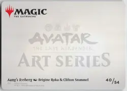 MTG Aang's Iceberg Art Card Gold Signature NM Art Series Avatar Airbender 40 - Image 2