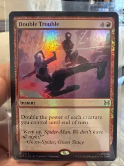 Magic: The Gathering Final Spiderman Foil Double Trouble NM English - Image 1