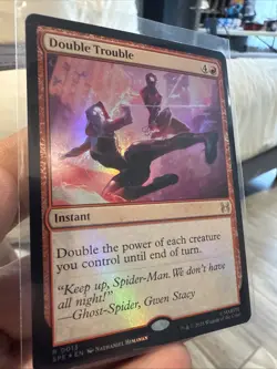 Magic: The Gathering Final Spiderman Foil Double Trouble NM English - Image 2