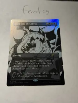 Magic the Gathering Peer Into The Abyss Foil Spiderman Secret Lair Ship Same Day - Image 1