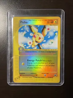 Pokemon Pichu 022/165 Expedition Base Set Reverse Holo Holo Rare 30 HP Basic - Image 1