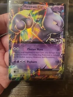 Pokemon Mewtwo-EX XY183 EX Promo Holo XY Basic Card 2016 Pokemon TCG Card Stock - Image 1