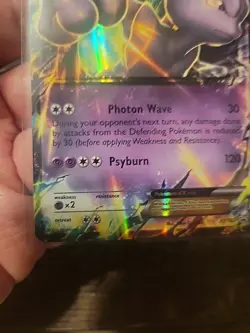 Pokemon Mewtwo-EX XY183 EX Promo Holo XY Basic Card 2016 Pokemon TCG Card Stock - Image 2