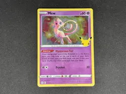 Mew Celebrations 011/025 Rare Holo Pokemon Card NM - Image 1