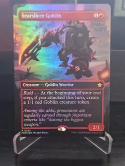 Searslicer Goblin (Borderless) - Foundations - Foil - NM - Image 1